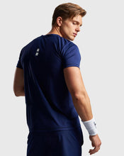 Afbeelding in Gallery-weergave laden, Nordic Dots Men's Performance T-Shirt Navy