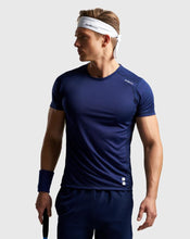 Afbeelding in Gallery-weergave laden, Nordic Dots Men&#39;s Performance T-Shirt Navy
